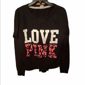 PINK Cheetah Print Oversized sweatshirt